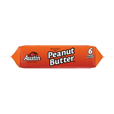Austin Cheese Sandwich Cracker with Peanut Butter, 0.917 Ounce -- 144 per case.