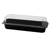 Creative Carryouts® BOX SUB/HOAGIE HINGED LID BLACK 11