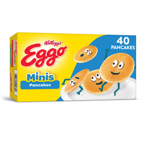Kelloggs Eggo Mini Buttermilk Pancakes, 40 per pack -- 8 packs per case