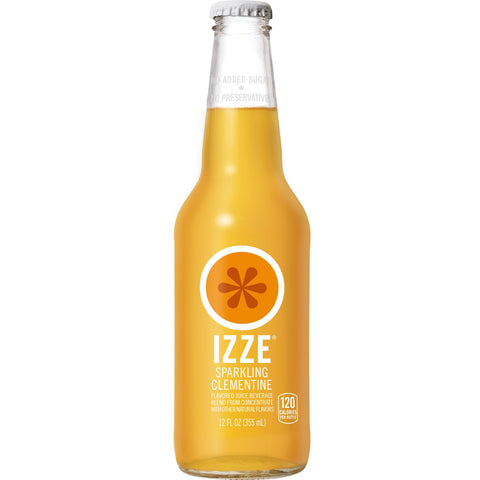 Izze JUICE CLEMENTINE SPARKLING GLASS BOTTLE