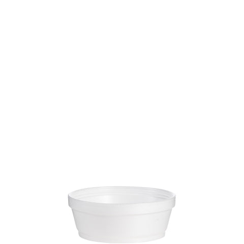 Container Foam White Squat 8 Oz