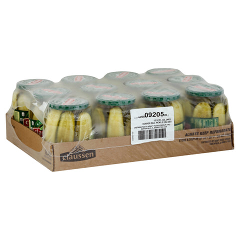 Claussen Kosher Dill Pickle Halves, 32 Ounce -- 12 per case