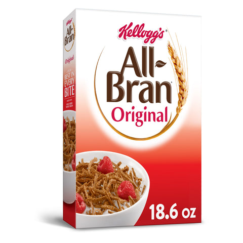 Kelloggs Original All Bran Cereal, 18.6 Ounce -- 8 per case