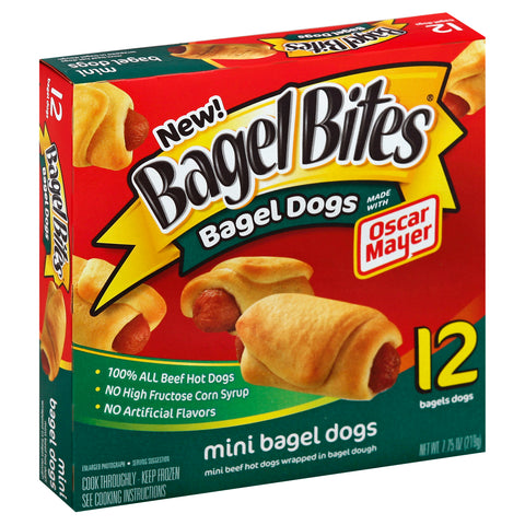 Bagel Bites APPETIZER BAGEL BITES PIZZA & APPETIZERS BAGEL DOG MINI