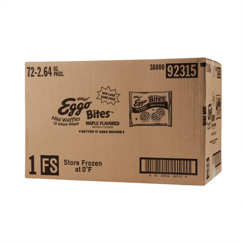 Eggo Bites Maple Mini Waffles, 2.64 Ounce -- 72 per case