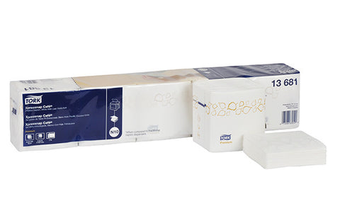 Tork White 2-Ply Premium Xpressnap Interfold Dispenser Napkins, 8.5 x 8.5 inch - 500 per pack -- 8 packs per case
