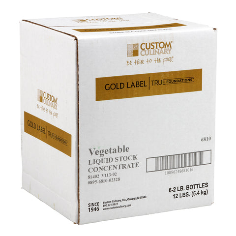 Custom Culinary® Vegetable Liquid Stock Concentrate 6 x 2 lb. Bottles