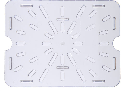 StorPlus™ DRAIN GRATE FOOD PAN PLASTIC CLEAR 1/2 SIZE