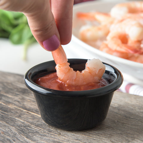 Carlisle RAMEKIN SMOOTH BLACK 3 OZ