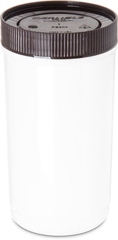 Stor N' Pour® CONTAINER BACKUP W/ ASSORTED COLOR CAPS BROWN QUART