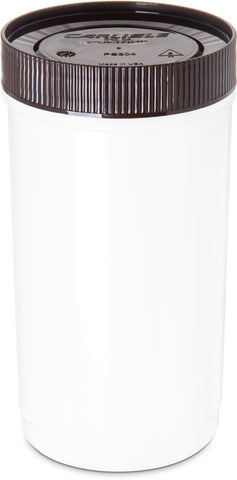 Stor N' Pour® CONTAINER BACKUP W/ ASSORTED COLOR CAPS BROWN QUART