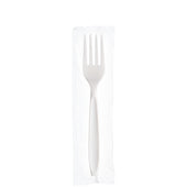 Fork Plastic Medium Weight White Iw Ps
