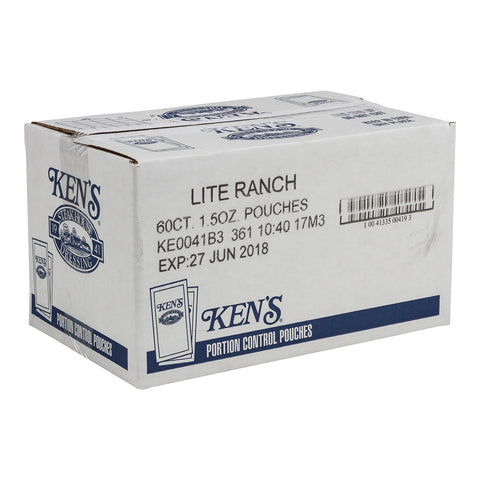Ken's Foods DRESSING RANCH BUTTERMILK LITE SINGLE SERVE POUCH