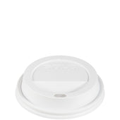 Lid Dome Plastic White Traveler® W/ Sip Hole 10 Oz