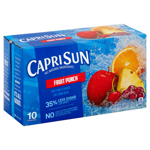 Caprisun Soft Drink Ready To Drink Variety Pack, 1 pouch -- 40 pouch per case.