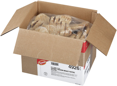 Chicken Pattie Savory Tasty Glaze® 3-d Shaped 4 Oz 4926-0928