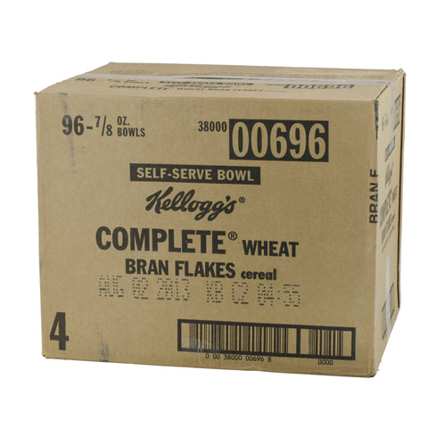 Kelloggs All Bran Complete Wheat Flakes Cereal, 0.88 Ounce Bowl -- 96 per case
