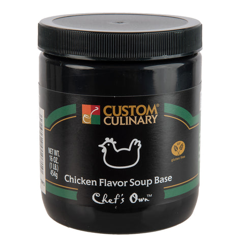 Chefs Own Chicken Flavored Granules Base Green, 1 Pound -- 12 Case
