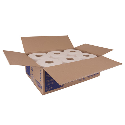 Tissue Bath Mini Jumbo Roll White 2 Ply 7.36