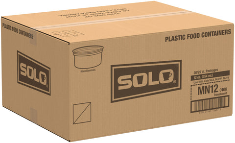 Solo® CONT DELI PLASTIC TRANSLUCENT 12 OZ