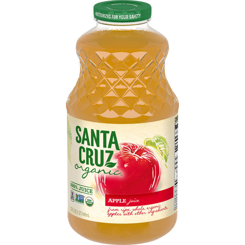 Santa Cruz JUICE APPLE 100% ORGANIC GLASS BOTTLE