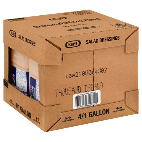 Kraft Dressing Thousand Island Pourable, 1 Gallon -- 4 Case