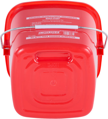 Carlisle PAIL SQUARE STERI PAIL® RED 3 QT