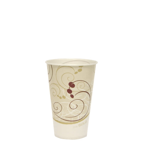 Solo Symphony Design Wax Coated Treated Paper Cold Cup, 12 Ounce -- 2000 per case.