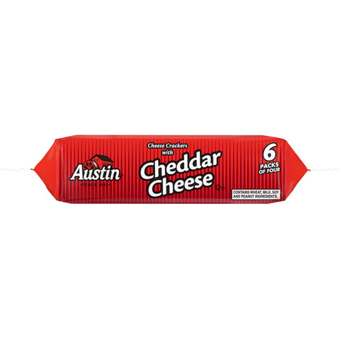 Austin Cheese Sandwich Crackers with Cheddar Cheese, 0.917 Ounce -- 144 per case.