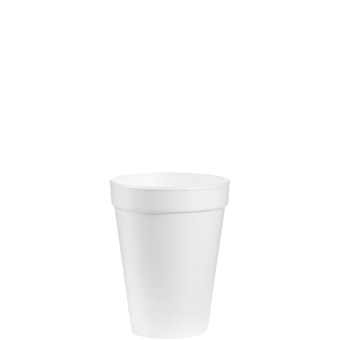 Bowl Foam White Squat 8 Oz