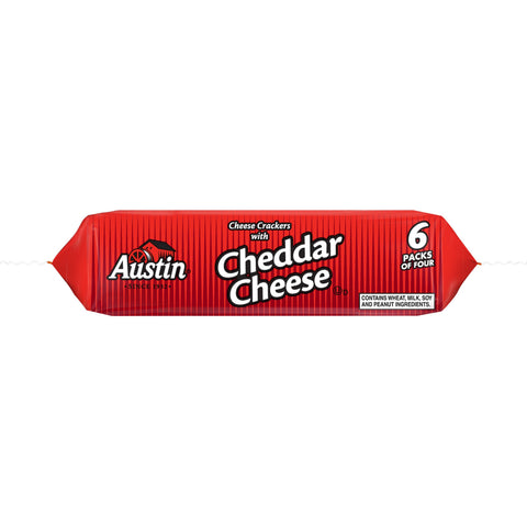 Austin Cheese Sandwich Crackers with Cheddar Cheese, 0.917 Ounce -- 144 per case.