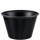 Cup Plastic Portion Souffle Black 4 Oz