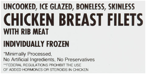 Chicken Breast Fillet Boneless Skinless If 4 Oz 4316-0928