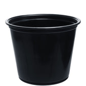 Conex Complements® CUP PLASTIC PORTION SOUFFLE BLACK 5.5 OZ