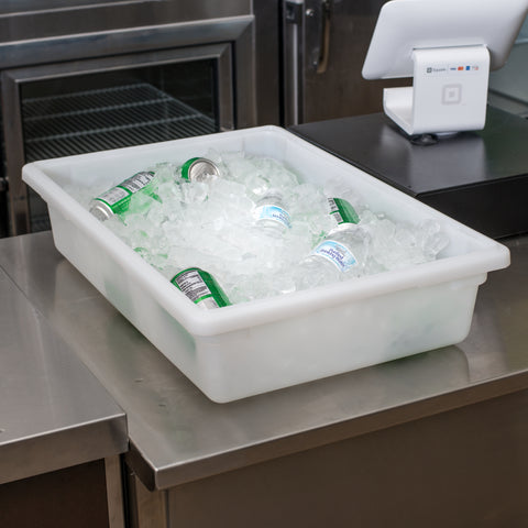StorPlus™ CONTAINER FOOD STORAGE POLYCARBONATE WHITE 8.5 GAL 26X18X6