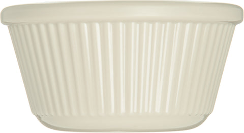 Carlisle RAMEKIN PLASTIC FLUTED MELAMINE BONE 3 OZ