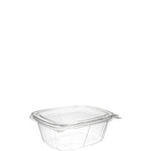Container Plastic Tamper-resistant Tamper-evident W/ Flat Lid 12 Oz