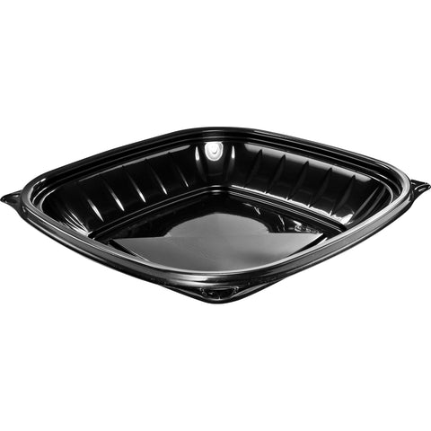 Bowl Plastic Black Square 8.5