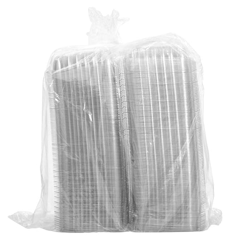 Container Ops Clear Hinged Lid Medium 1-compartment 8.25x8.25x2