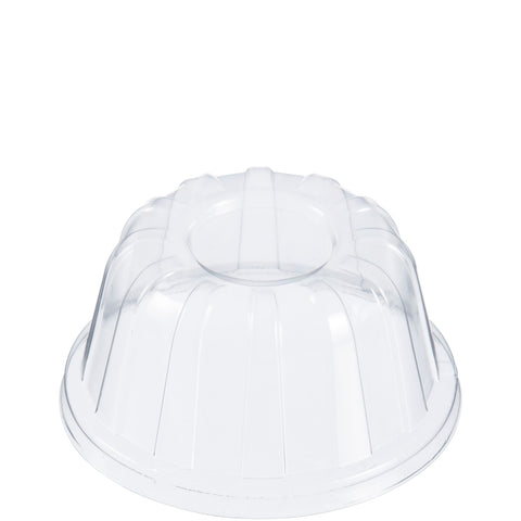 Dart Oriented Polystyrene Clear D-T Sundae and Cold Cup Lid for 5-32 Ounce Cups -- 1000 per case