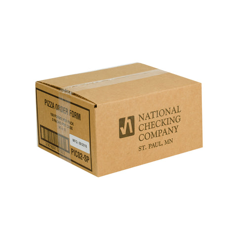 National Checking Company Carbonless Delivery Form - 4 Part White, 10 Order, 9.25 x 11 inch -- 300 set per case.