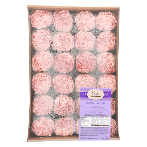 Bistro Collection Red Velvet Layer Dessert Cake -- 24 per case.