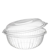 PresentaBowls® BOWL PLASTIC CLEAR HINGED W/ DOME LID 32 OZ