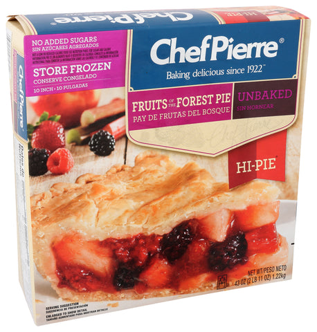 Sara Lee Chef Pierre Fruits of the Forest High Pie, 43 Ounce -- 6 per case.