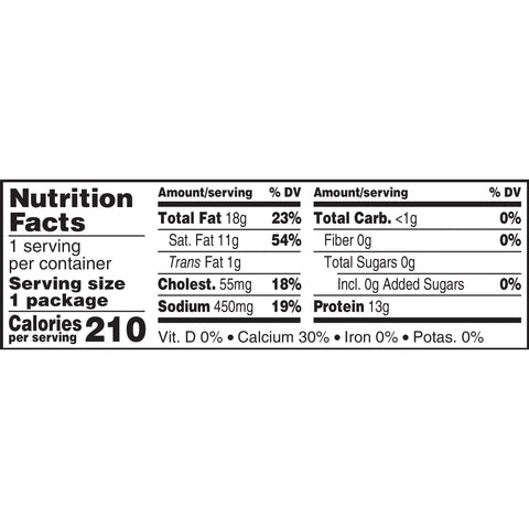 Cracker Barrel Cheddar Jack Snacking Cubes, 2 Ounce -- 6 per case.