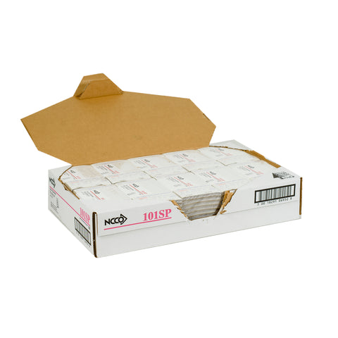 National Checking Company Carbonless Waitrpad Paper - 2 Part White, 13 Line, 3.4 x 5.63 inch -- 5000 per case.