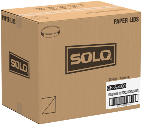 Solo® LID WHITE FOR FLEXSTYLE DOUBLE POLY CONTAINER 8 OZ