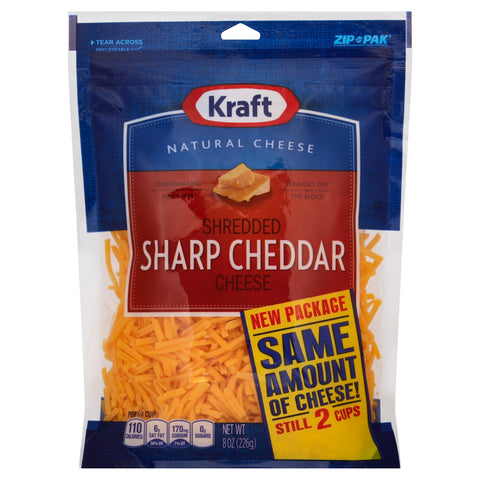 Kraft KRAFT SHRED CHEDDAR SHARP 8 OZ