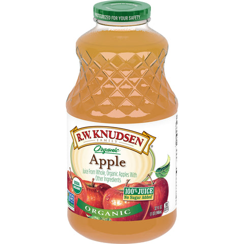 R.W. Knudsen Organic Apple Juice, 32 Fluid Ounce -- 6 per case