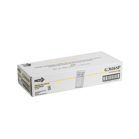 National Checking Rectangular Medium Paper Green 15 Lines One-Part Guest Check, 6.75 x 3.5 - 100 count per book -- 50 books per case